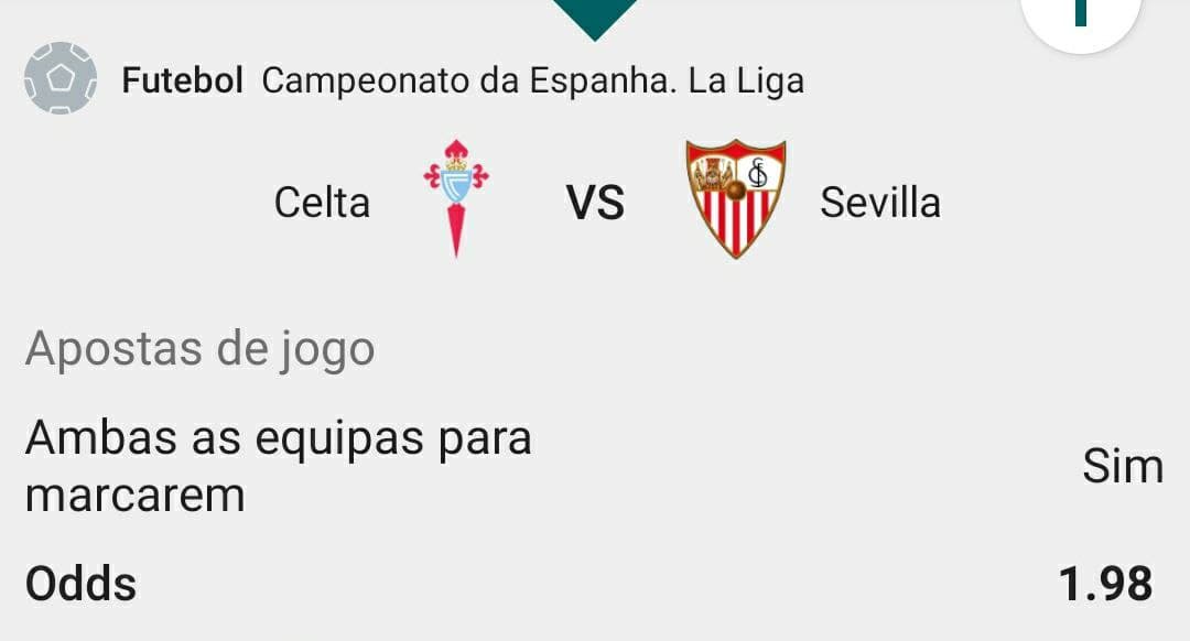 pesquisa no google por "Palpite Celta Vigo vs Sevilha"