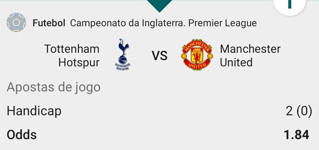 pesquisa no google por "palpite Tottenham vs Man Utd"