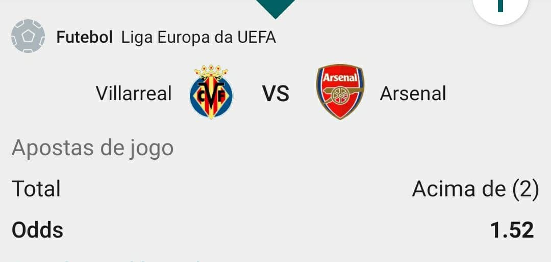 pesquisa no google por "palpite villarreal vs Arsenal"