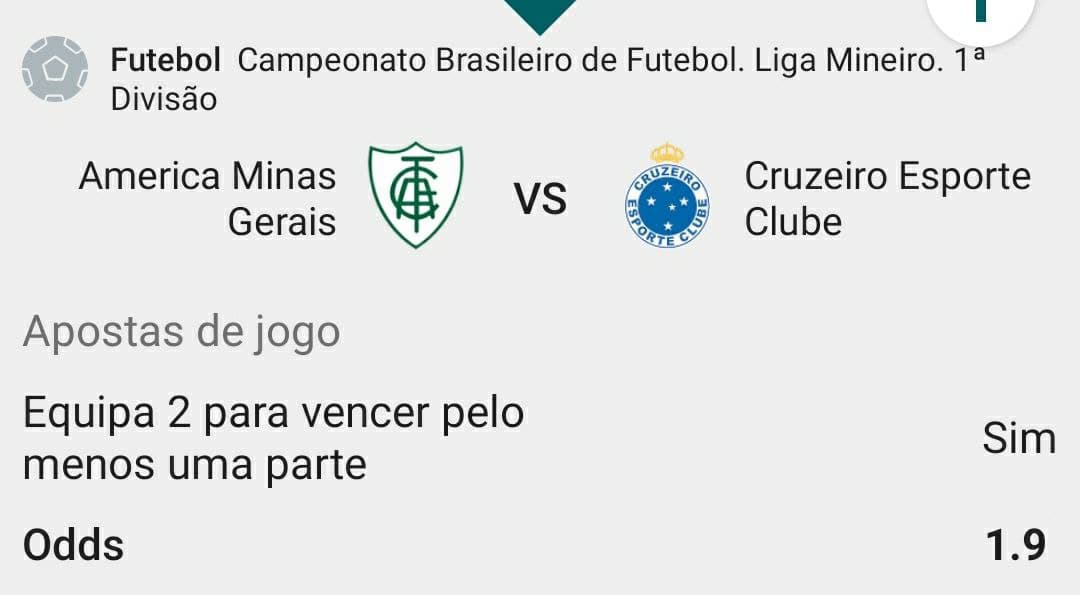 pesquisa no google por "palpite America MG vs Cruzeiro"